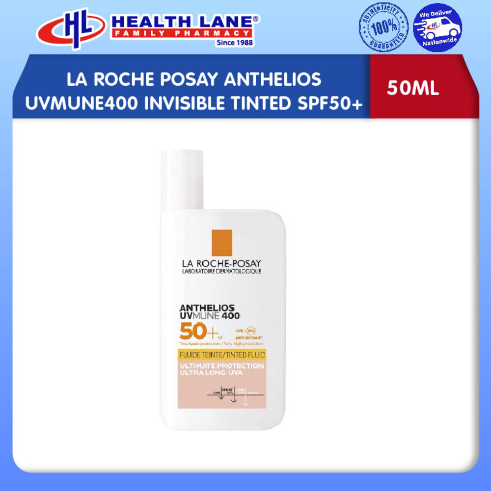 LA ROCHE POSAY ANTHELIOS UVMUNE400 INVISIBLE TINTED SPF50+ (50ML)